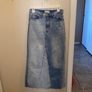 Jessica Simpson Light Blue Denim Maxi Skirt